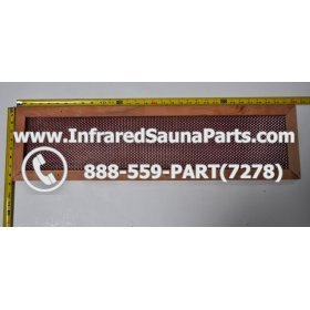 WOOD HEATER COVERS - HEMLOCK WOOD STYLE 3 HEATER COVER IN RED 3