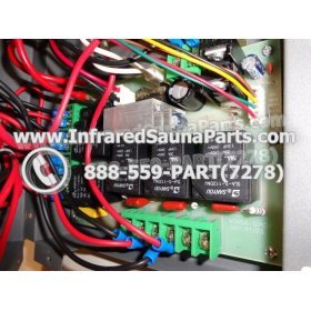 COMPLETE CONTROL POWER BOX WITH CONTROL PANEL - COMPLETE CONTROL POWER BOX FOR  INFRARED SAUNA 110v 120v WITH TWO CONTROL PANELS UNIVERSAL 24