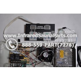 COMPLETE CONTROL POWER BOX WITH CONTROL PANEL - COMPLETE CONTROL POWER BOX HYDRA INFRARED SAUNA STYLE 1 WITH ONE CONTROL PANEL 17