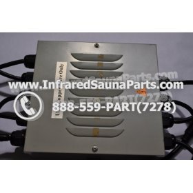 COMPLETE CONTROL POWER BOX 110V / 120V - COMPLETE CONTROL POWER BOX 110V  120V HEATWAVE INFRARED SAUNA WITH 8 HEATER PLUGS v1 7