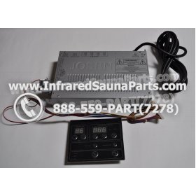 COMPLETE CONTROL POWER BOX WITH CONTROL PANEL - COMPLETE CONTROL POWER BOX LONGEVITY INFRARED SAUNA STYLE 3 WITH ONE CONTROL PANEL 2