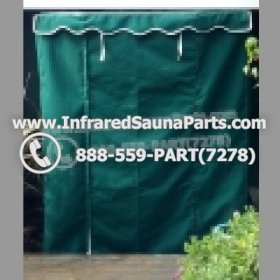 Verde/Green - RAIN COVER FOR 1 PERSON INFRARED SAUNA IN GREEN FINISH 1