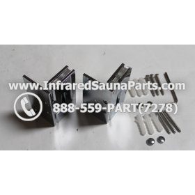 DOOR HINGES - GLASS DOOR HINGE STYLE 8 COMPLETE SET 13