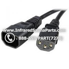 PLUG IN WIRES - PLUG IN WIRE 6ft C13 to C14 USA with 183 SVT, 6 feet 183 SVT 2