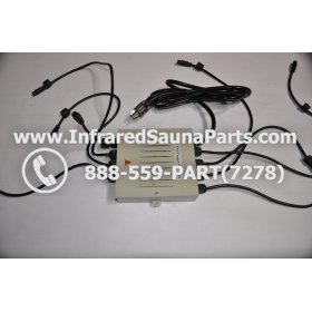 COMPLETE CONTROL POWER BOX 110V / 120V - COMPLETE CONTROL POWER BOX 110V / 120V FED INTL.INFRARED SAUNA WITH 8 HEATER PLUGS v1 1