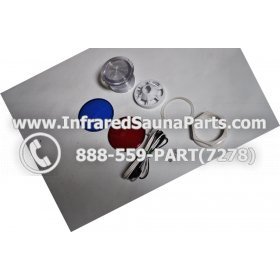 COMPLETE LIGHT ASSEMBLY 220V / 240V - COMPLETE LIGHT ASSEMBLY WITH BULB + RED AND BLUE COVER 220V / 240V 2