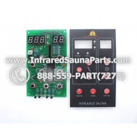 CIRCUIT BOARDS WITH  FACE PLATES - CIRCUIT BOARDS WITH FACE PLATES - RELAXED FITNESS INFRARED SAUNA MAIN (8 BUTTONS) 1