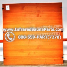 WOOD SAUNA WALLS - HEMLOCK WOOD SAUNA PANEL ( 69.5" x 67.5" ) 1