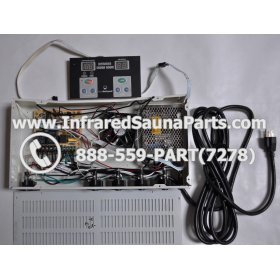 COMPLETE CONTROL POWER BOX WITH CONTROL PANEL - COMPLETE CONTROL POWER BOX KEYSBACKYARD INFRARED SAUNA STYLE 1 WITH ONE CONTROL PANEL 16