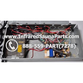 COMPLETE CONTROL POWER BOX WITH CONTROL PANEL - COMPLETE CONTROL POWER BOX JOSEN INFRARED SAUNA STYLE 2 WITH ONE CONTROL PANEL 9