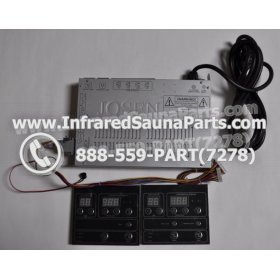 COMPLETE CONTROL POWER BOX WITH CONTROL PANEL - COMPLETE CONTROL POWER BOX JOSEN INFRARED SAUNA STYLE 3 WITH TWO CONTROL PANELS 1
