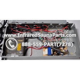 COMPLETE CONTROL POWER BOX WITH CONTROL PANEL - COMPLETE CONTROL POWER BOX GAIA INFRARED SAUNA STYLE 2 WITH ONE CONTROL PANEL 12