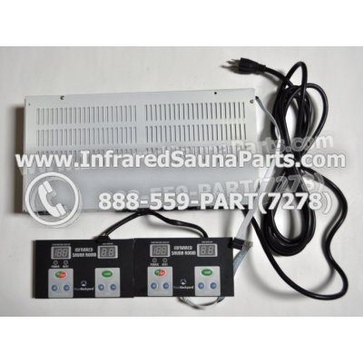 COMPLETE CONTROL POWER BOX WITH CONTROL PANEL - COMPLETE CONTROL POWER BOX VIDAL INFRARED SAUNA STYLE 1 WITH TWO CONTROL PANELS 1