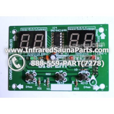 CIRCUIT BOARDS / TOUCH PADS - CIRCUIT BOARD TOUCHPAD FOR ICONO SAUNA USA INFRARED SAUNA SN74HC164N SECONDARY 1