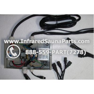 COMPLETE CONTROL POWER BOX 220V / 240V - COMPLETE CONTROL POWER BOX 220V / 240V SUNTECH INFRARED SAUNA WITH 8 FEMALE PLUGS 1