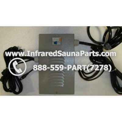 COMPLETE CONTROL POWER BOX 220V / 240V - COMPLETE CONTROL POWER BOX 220V / 240V HEATWAVE INFRARED SAUNA WITH 8 FEMALE PLUGS 1