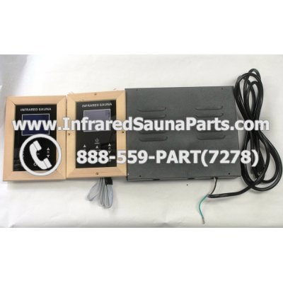 COMPLETE CONTROL POWER BOX WITH CONTROL PANEL - COMPLETE CONTROL POWER BOX ENLIGHTEN INFRARED SAUNA WITH DIGITAL HEAT LEVEL CONTROL WITH TWO CONTROL PANEL 220V / 240V STYLE 1 1