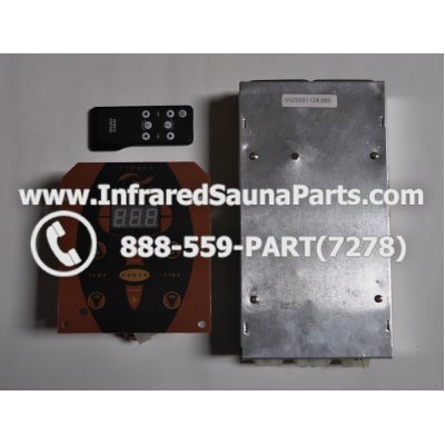 COMPLETE CONTROL POWER BOX WITH CONTROL PANEL - COMPLETE CONTROL POWER BOX CEDRUS 110V / 220V SN20051124185 WITH CIRCUIT BOARD SN 20051124279 AND FACEPLATE AND REMOTE CONTROL 1